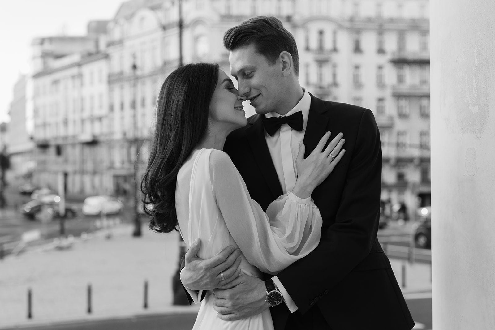 Miejska sesja poślubna w Warszawie