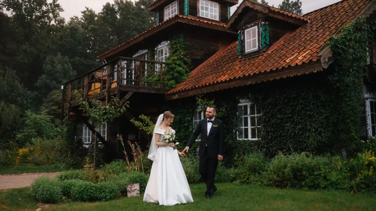 ślub ziołowy zakątek sesja pary młodej film ślubny