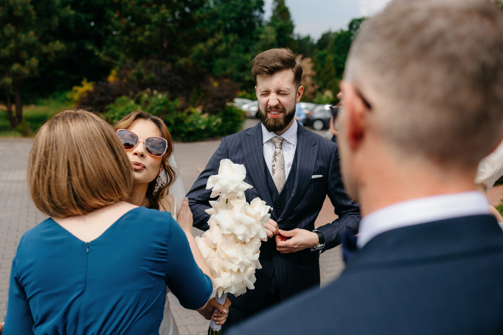 ślub w gongolina event garden panna młoda i pan młody