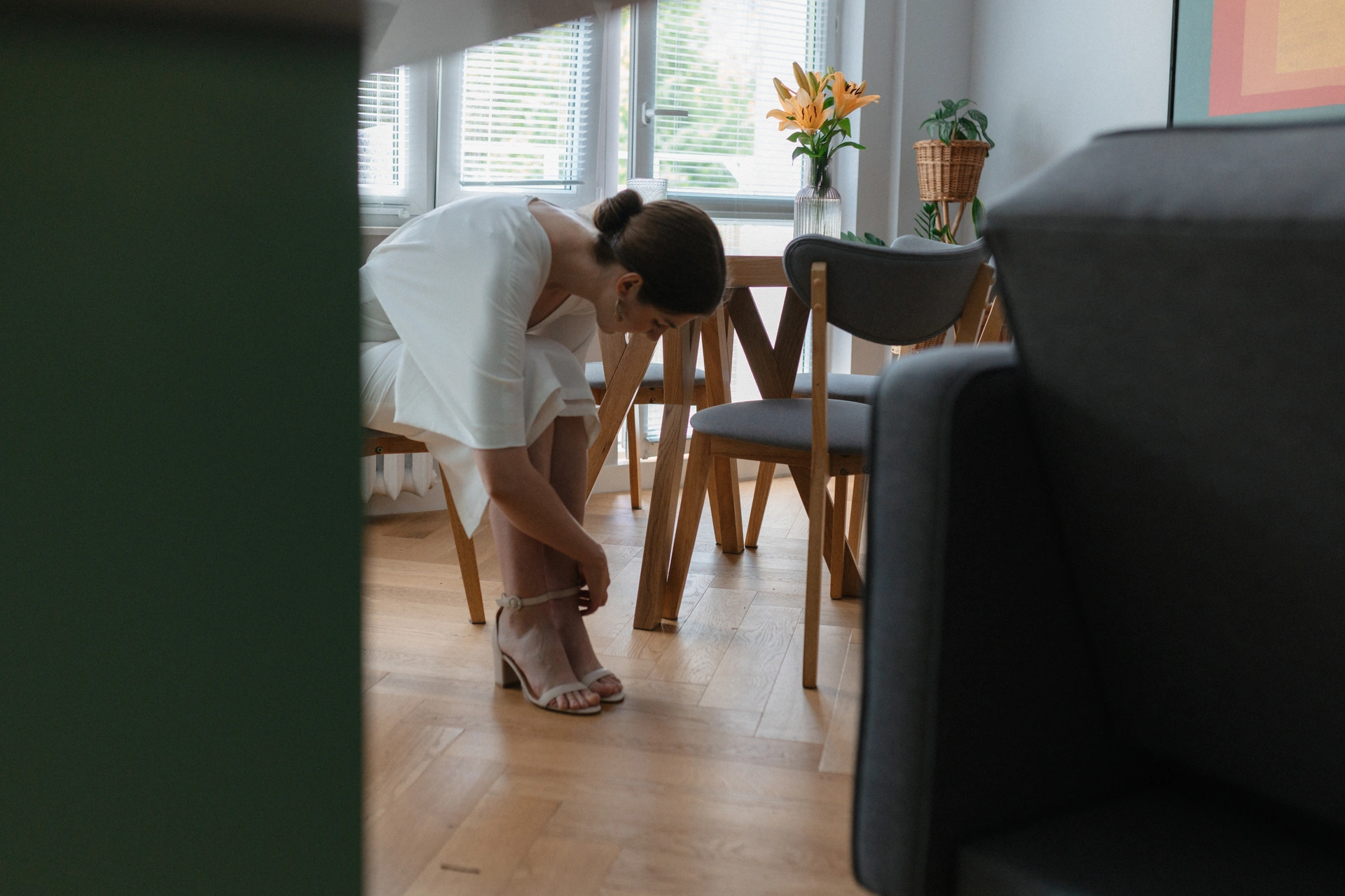 ślub cywilny i przyjęcie W Tataraku panna młoda przygotowania