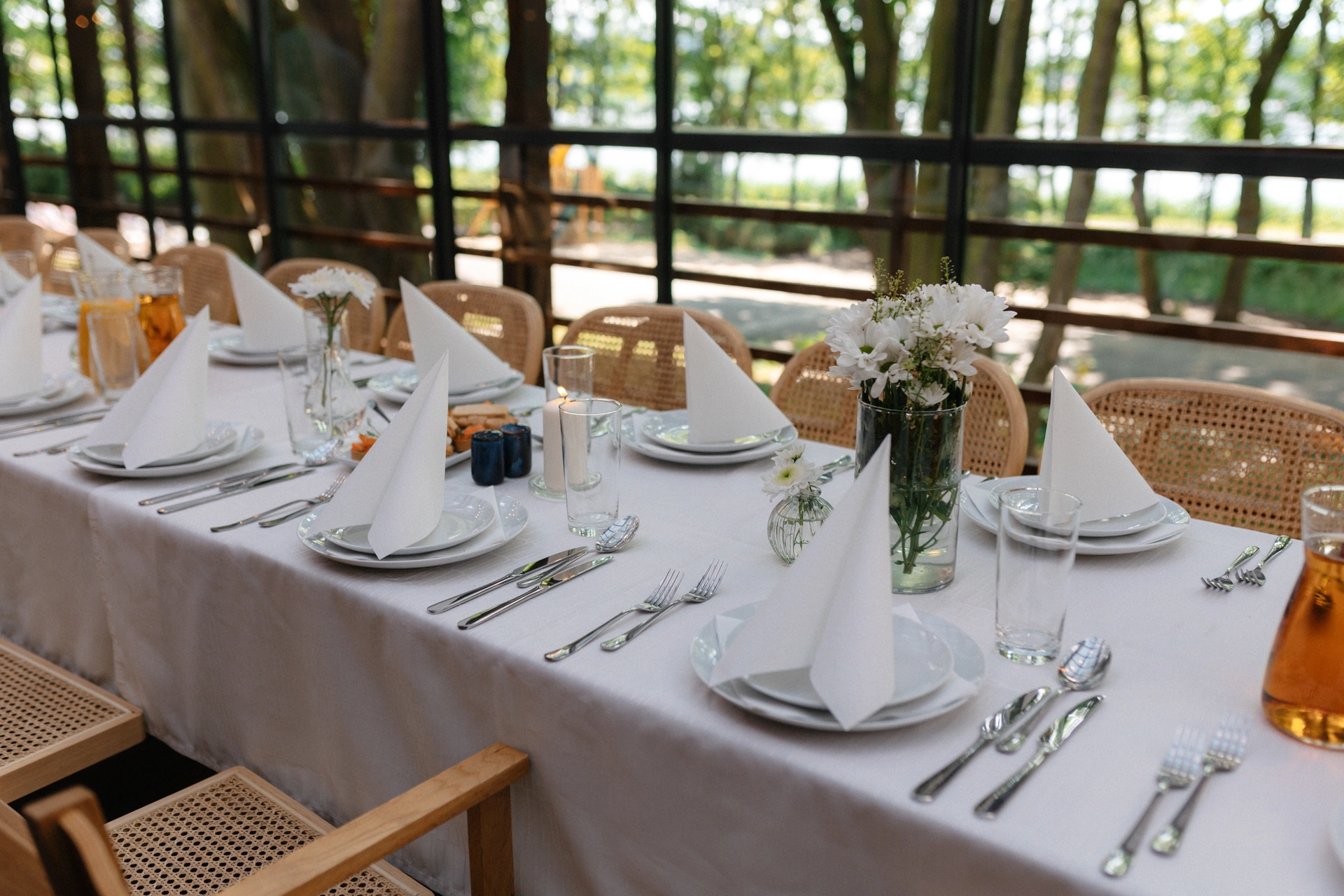 ślub cywilny i przyjęcie W Tataraku dekoracje