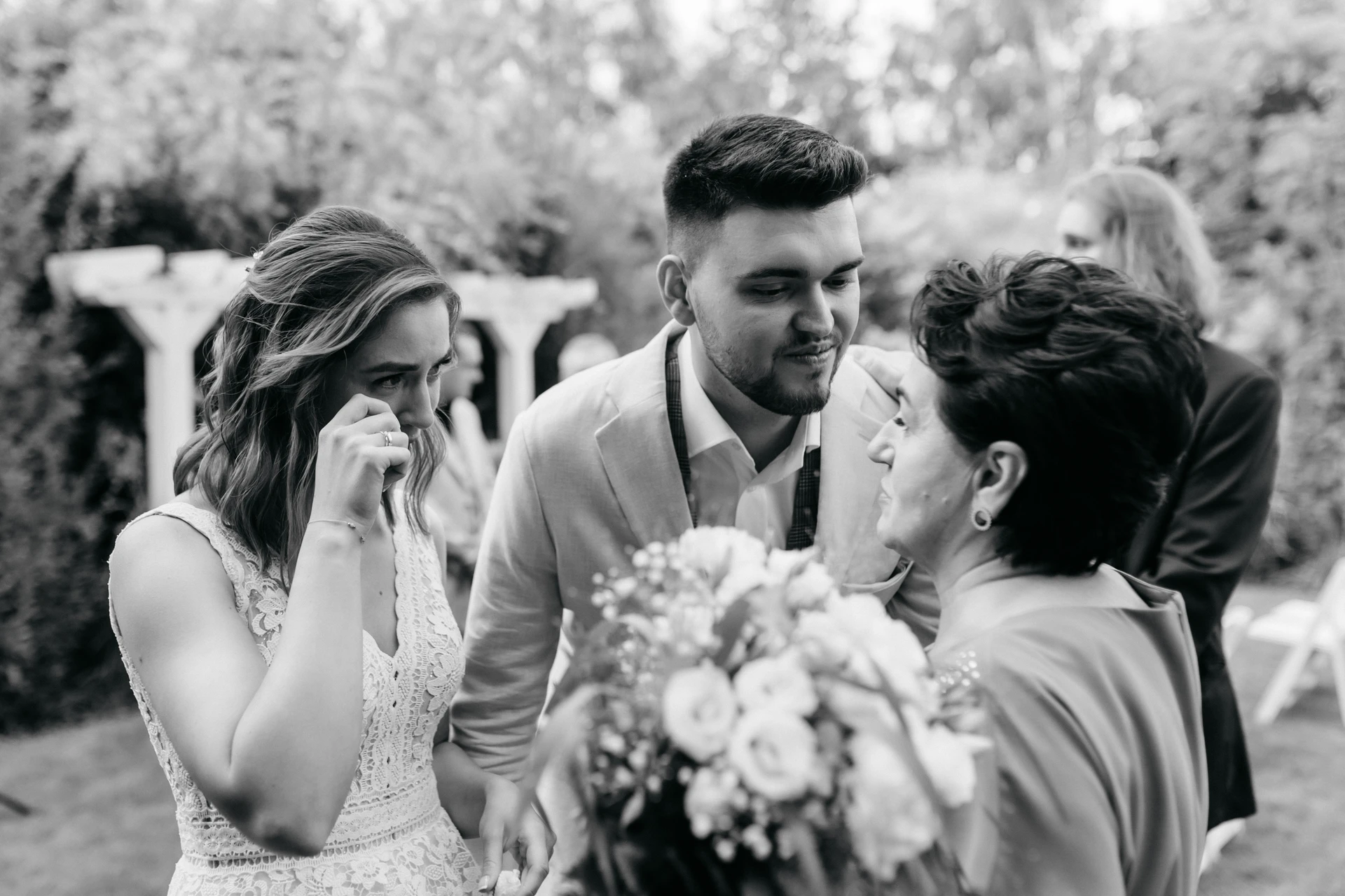 Spichlerz Villa Julianna emocje podczas ślubu