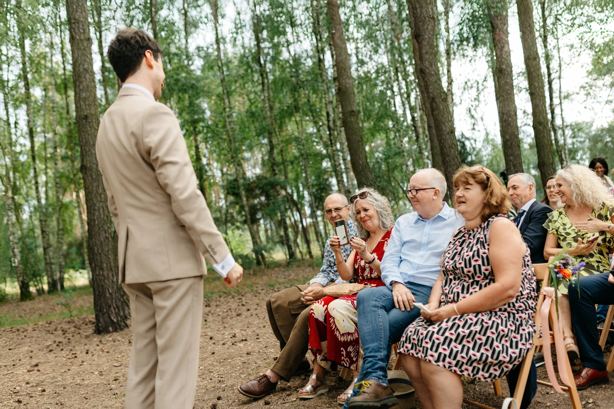 sielsko anielsko goście podczas ceremonii