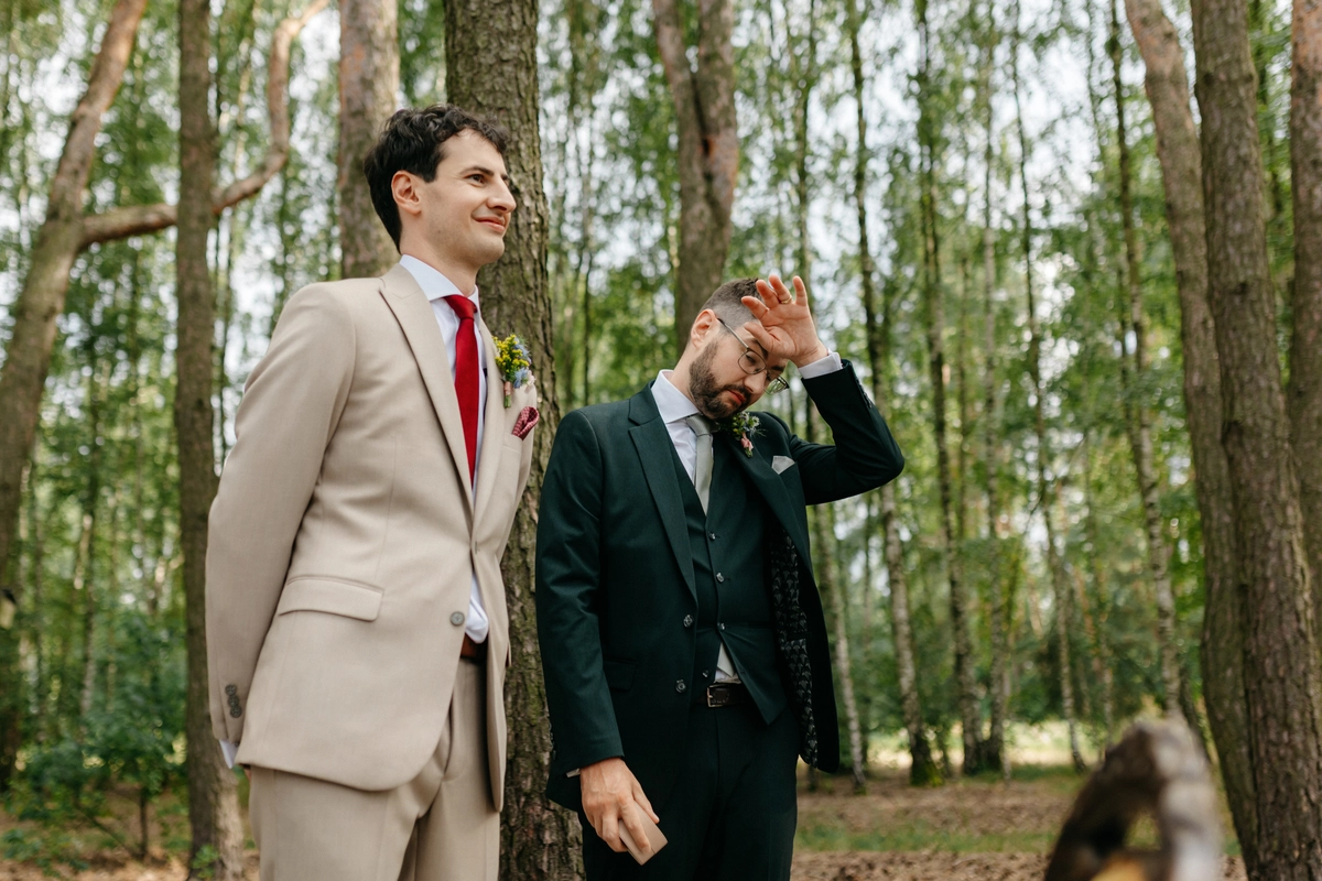 sielsko anielsko pan młody ze świadkiem